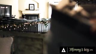 Busty stepmom Rachael Cavalli gets her pussy railed after catching her stepson wanking