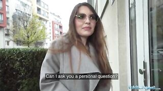Hot babysitter Miriam More gets fucked by stranger in her flat