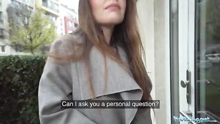 Hot babysitter Miriam More gets fucked by stranger in her flat
