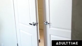 The hot MILF Alexis Fawx noticed Carter Cruise spying, so she seduced her