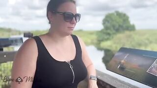 A real couple has sex on the rest stop right by Alligator Alley