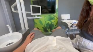 The hot girl went to the dentist and got fucked hard