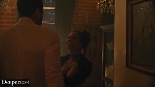 The guy fucked a sexy stripper Kira in her pussy at the party