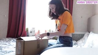 A girl was caught in bed with a sex machine by her jealous boyfriend