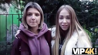 First time with twins for a horny girlfriend