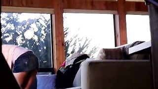 Two petite friends share a cock and cum in this steamy scene