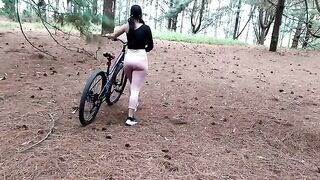 A bike ride turned into sex in the forest with a new friend