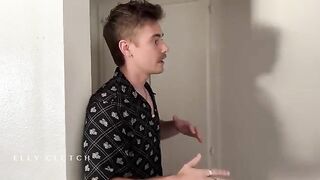 Two handsome guys fucked my sister's two girlfriends on the bed