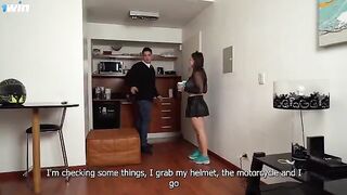 Aglaia Spicy delivers her ass at her best friend's house in an intense anal creampie scene
