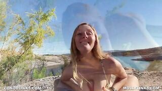 Amateur couple Molly Pills and Conor POV get fucked on hike
