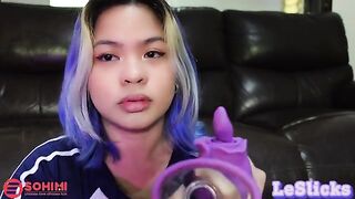 A naughty Filipino girl plays with her pussy using a vibrator named Sohimi Rose