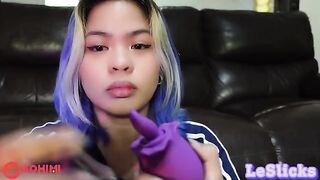 A naughty Filipino girl plays with her pussy using a vibrator named Sohimi Rose