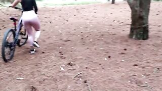 A chick found me and fucked me in nature