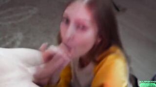 The girl is just starting to get used to intimate moments