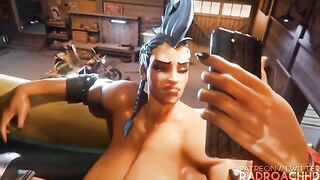 Junker Queen smashes Mei’s tight ass in intense 3D action