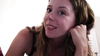 Nadia Fox reads erotica while getting fucked by a monster cock