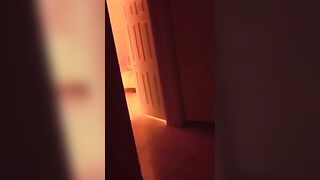 Redhead girl fucks with a guy in front of the viewing audience