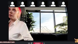 The girl was fucked by her boyfriend through a Zoom meeting