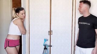 The curious neighbor gets to know herself better through rough and passionate sex