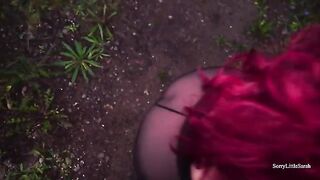 Anal sex and anal creampie with Russian beauty in the forest