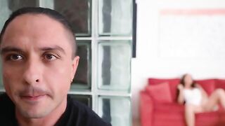 I saw my stepmom jerking off, so I fucked her hard in the pussy