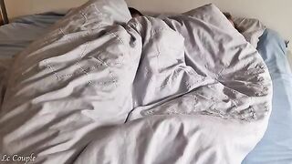 A husband fingered and fucked his wife to wake her up