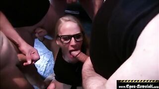 Bukkake with an amateur guy and Lara Cumkitten’s famous bubble butt