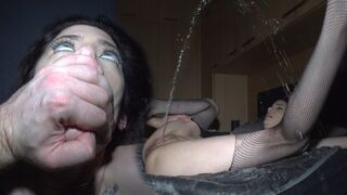 The girl was fucked so hard that she almost hit the ceiling