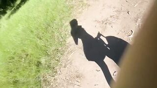 A babe gets fucked in the middle of the forest by a guy