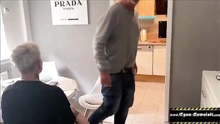The husband did not notice anything when his wife was fucked