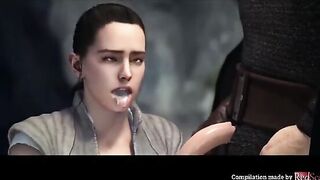Star Wars compilation with Rey and other characters in an animated series