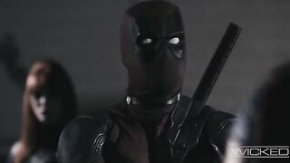 Deadpool, Yelena, and Taskmaster fuck a hot black widow in a steamy foursome
