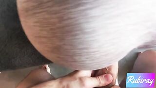 Fit step-sister does her yoga on webcam before getting fucked hard