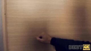 Three girls to pay the debt, get fucked by collector