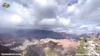 Amateur couple Molly Pills and Horny Hiking doing it outdoors