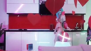 Valentine's Day edition: Jinx - ONLY ANAL Sia Siberia, showcasing her slim figure and enhanced curves