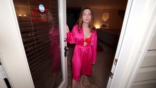 The neighbor’s wife was left alone on Valentine's Day, so I visited