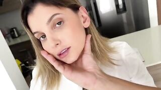 The hot step sister is wearing a uniform and gets fucked