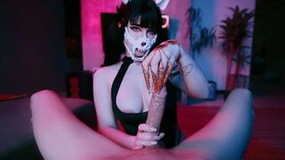 You have to prove your willpower, or else MollyRedWolf will take control. TittyFuck, Femdom, Handjob, Creampie