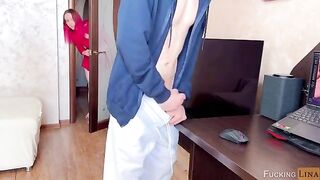 The guy broke off with a pretty and sexy stepsister in an intimate moment