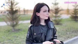 The girl next door, Lesya Moon, got wet from good photos, showcasing her petite frame and sensual skills