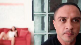 Pervert guy caught his stepmom masturbating, then fucked her hard