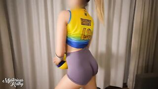 A game is on, and Mysterious Kathy’s curves are at stake!