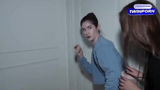 Curious step-sisters sneaked into the room and got a bit too playful