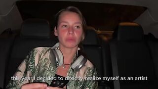 A talented Russian artist makes her porn debut, showcasing a passionate blowjob scene
