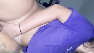 Gifted Bahian guy with huge ass lifts and fucks blonde babe