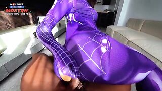 Mary J steals Miles Morales' powers and gets creampied hard in this spicy scene