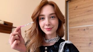 What to do if a maid is pregnant after a creampie? Fucking her again!