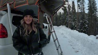 Girl seduces me in her tent while my GF is sleeping - Venessas Butt
