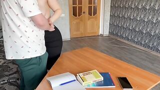 The young guy is having an affair with his hot teacher